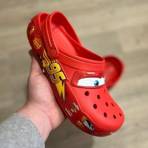 Lightning McQueen light up croc clogs size 8